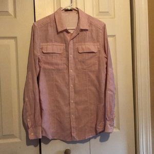 Elie Tahari casual dress button slim fit shirt